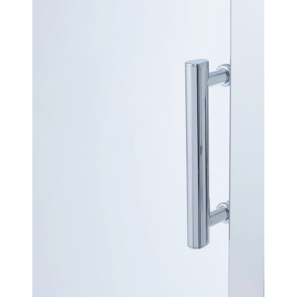 Usa dus batanta COOKE & LEWIS Onega, aluminiu, sticla securizata 5mm, 80 x 190 cm, profil crom