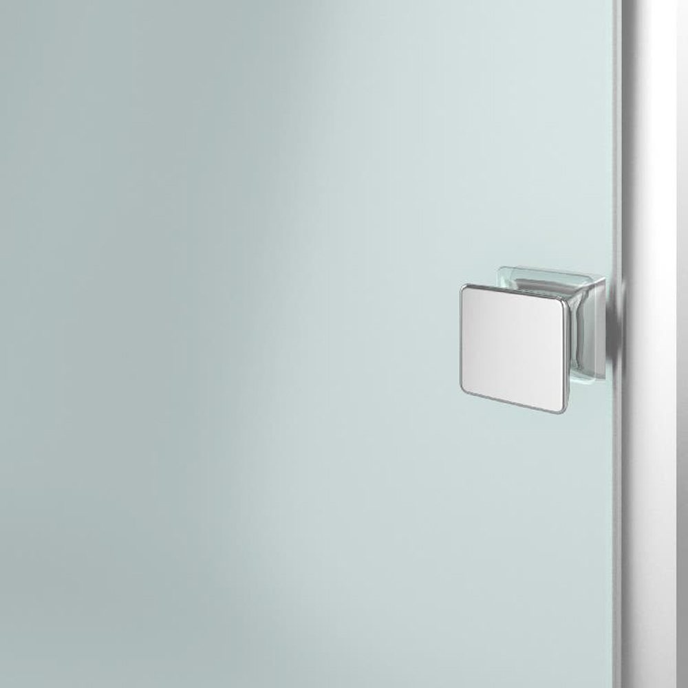 Usa dus pliabila GOODHOME Beloya, aluminiu, sticla securizata 8mm, 120 x 195 cm, profil crom