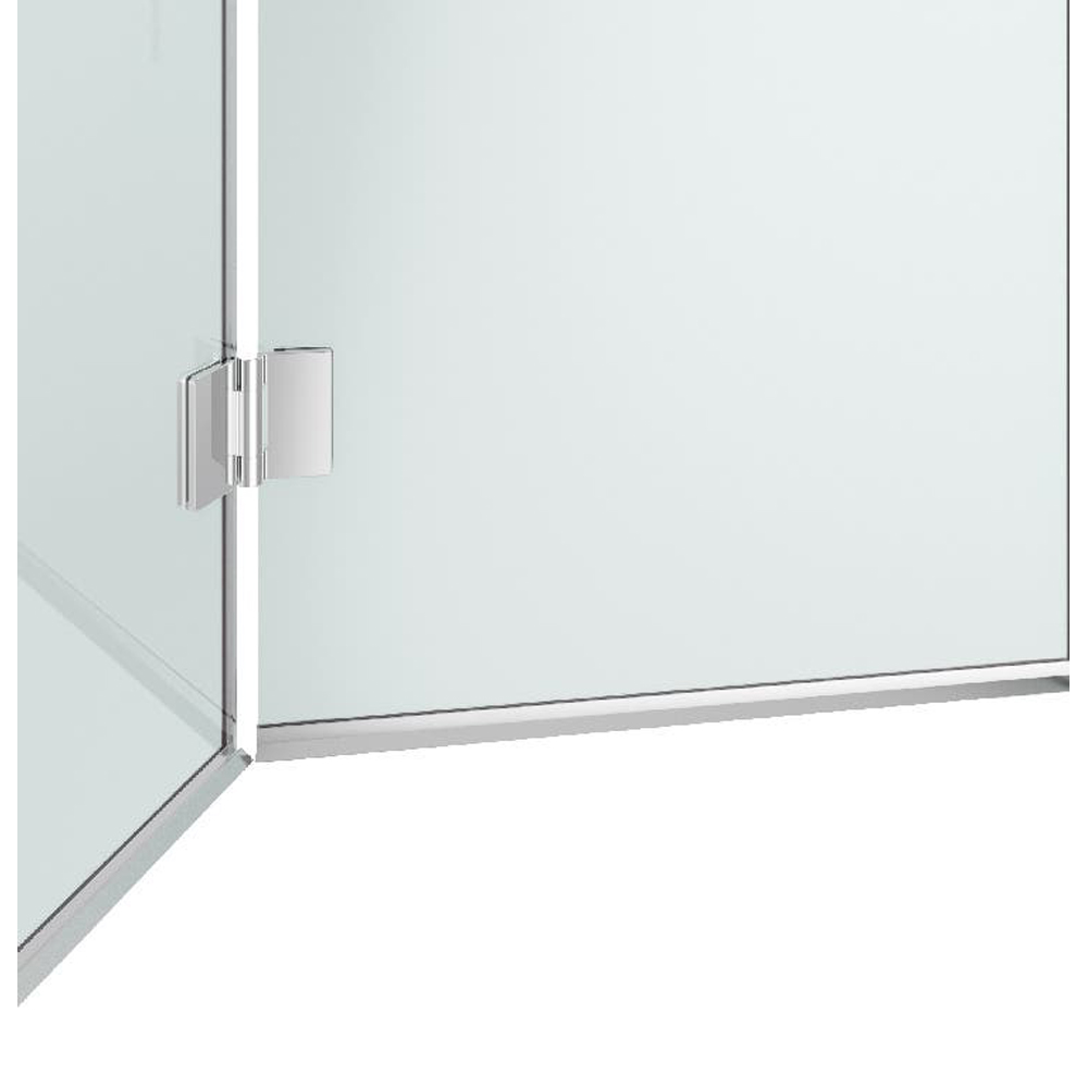 Usa dus pliabila GOODHOME Beloya, aluminiu, sticla securizata 8mm, 120 x 195 cm, profil crom