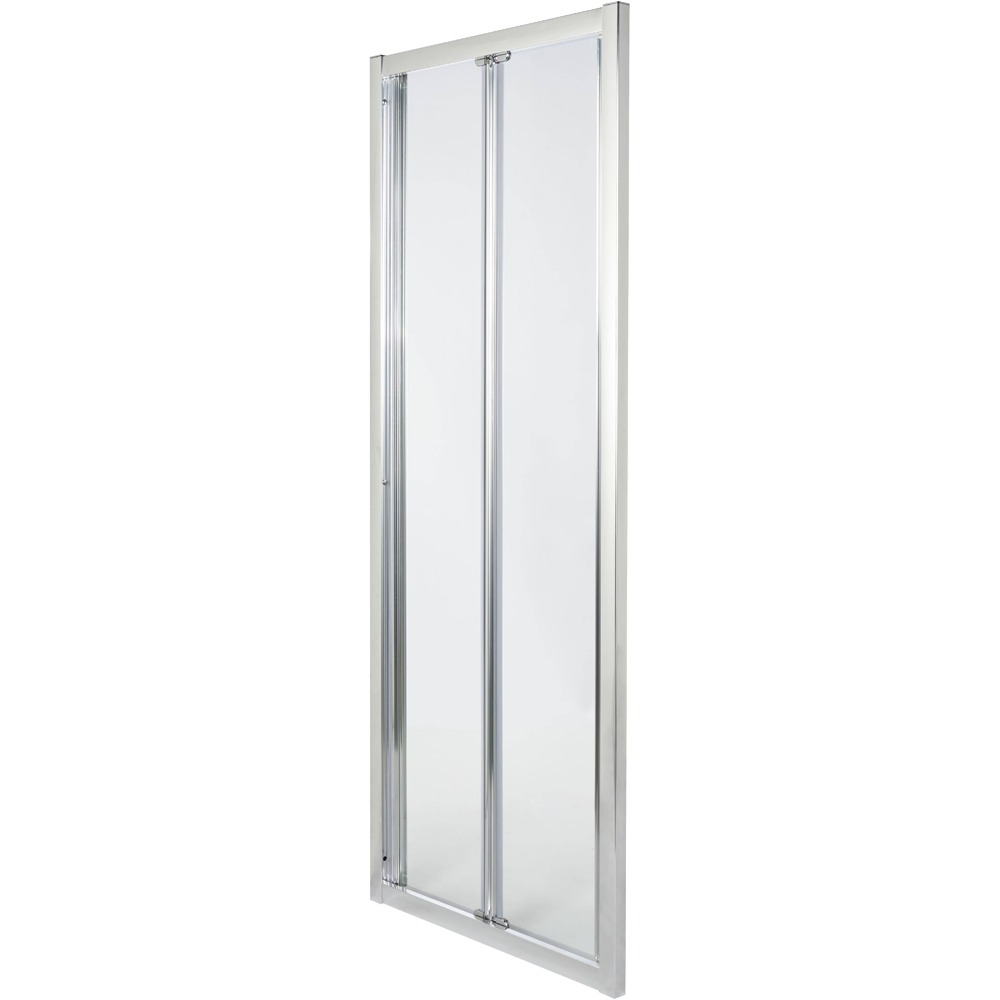 Usa dus pliabila COOKE & LEWIS Onega, aluminiu, sticla securizata 5mm, 80 x 190 cm, profil crom