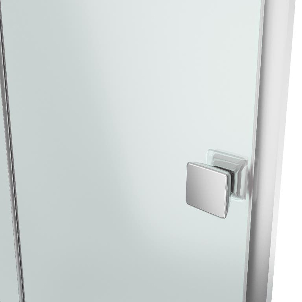 Usa dus pliabila GOODHOME Beloya, aluminiu, sticla securizata 8mm, 80 x 195 cm, profil crom