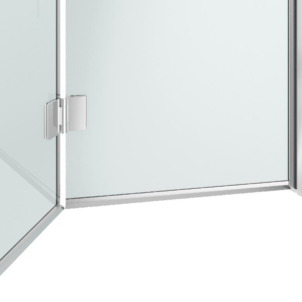 Usa dus pliabila GOODHOME Beloya, aluminiu, sticla securizata 8mm, 80 x 195 cm, profil crom