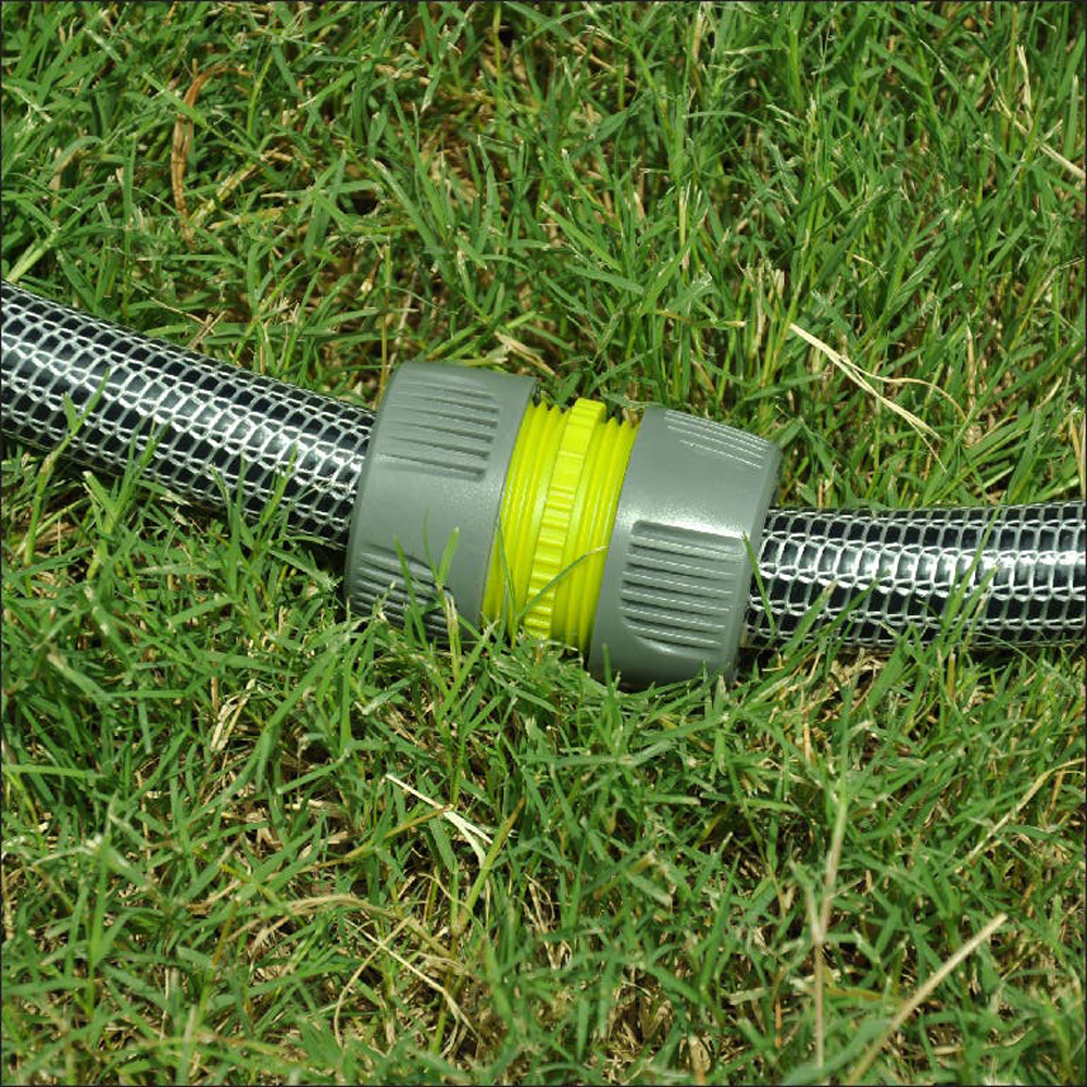 Conector furtun VERVE, racord 3/4, plastic, 5.3 x 4.5 cm, gri
