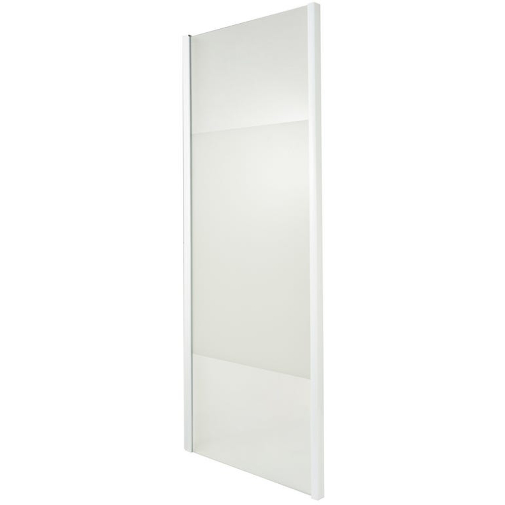 Paravan dus COOKE & LEWIS Onega, aluminiu, sticla mata, 70 x 190 cm, profil alb