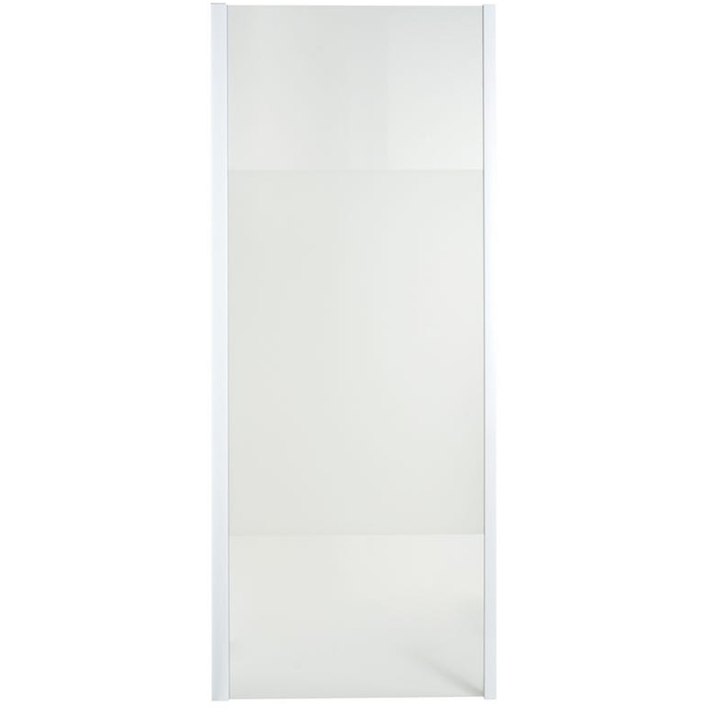 Paravan dus COOKE & LEWIS Onega, aluminiu, sticla mata, 70 x 190 cm, profil alb
