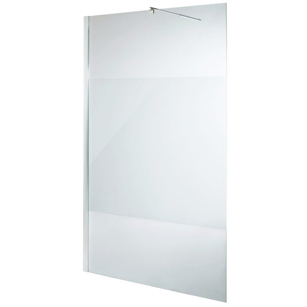 Paravan dus walk-in COOKE & LEWIS Onega, aluminiu, sticla mata, 120 x 195 cm, profil alb