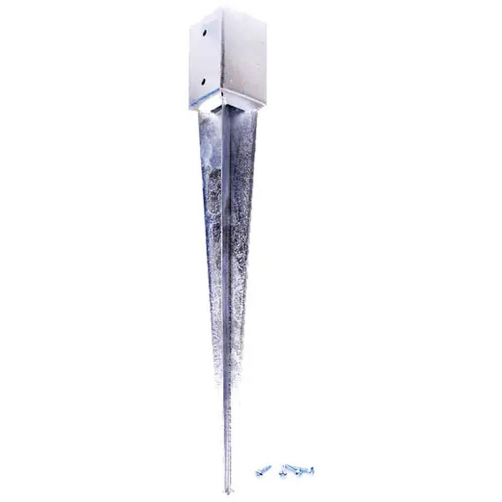 Baza stalp galvanizat BLOOMA, 7 x 7 x 75 cm, otel