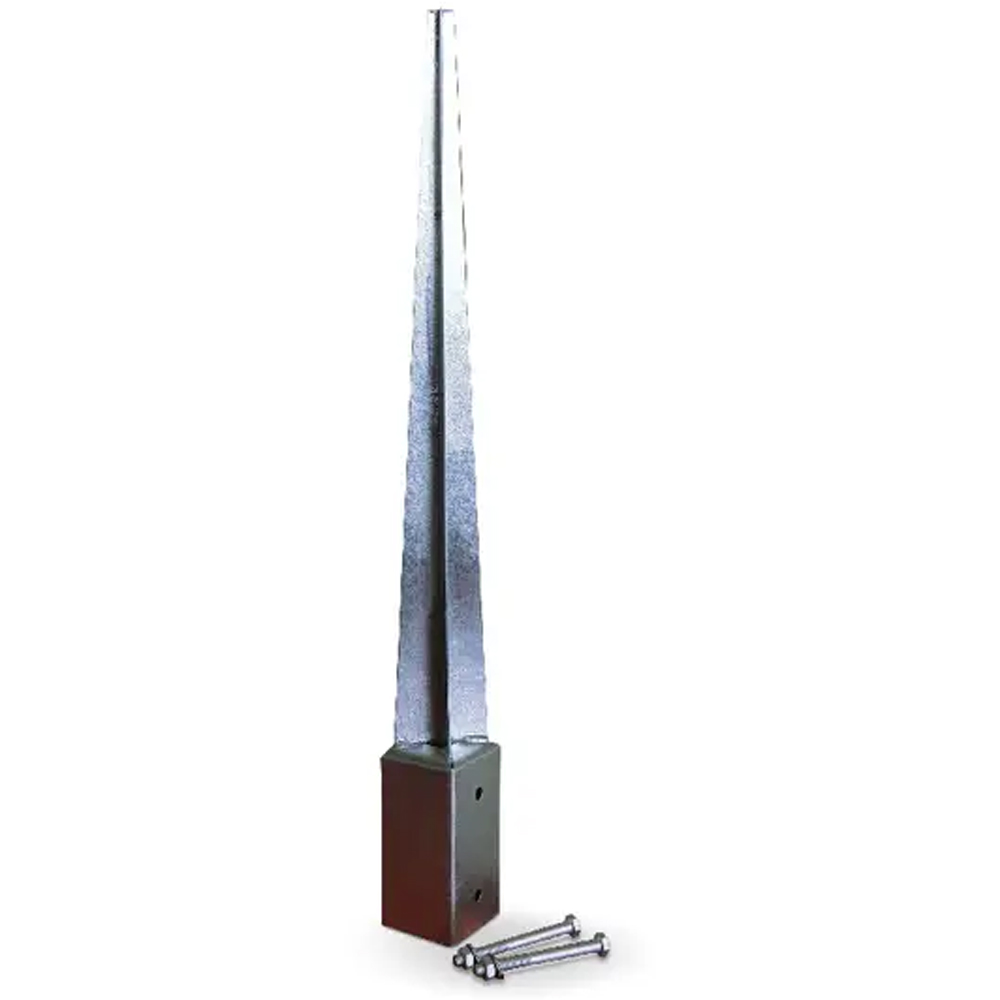 Baza stalp galvanizat BLOOMA, 7 x 7 x 75 cm, otel