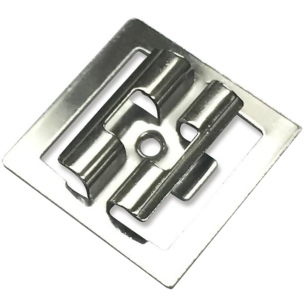 Set 200 cleme WPC cu surub Blooma KLIKSTROM, 4.5 x 4.5 otel, argintiu
