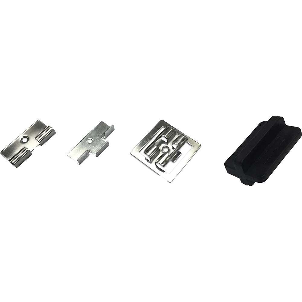 Set 200 cleme WPC cu surub Blooma KLIKSTROM, 4.5 x 4.5 otel, argintiu
