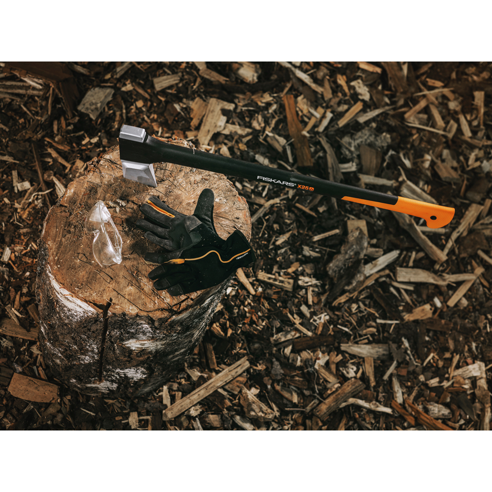 Manusi de gradina FISKARS, marimea 8, textil, negru