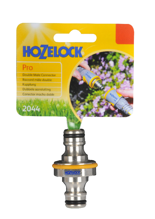 Conector dublu Hozelock Pro, D 12.5 mm, argintiu