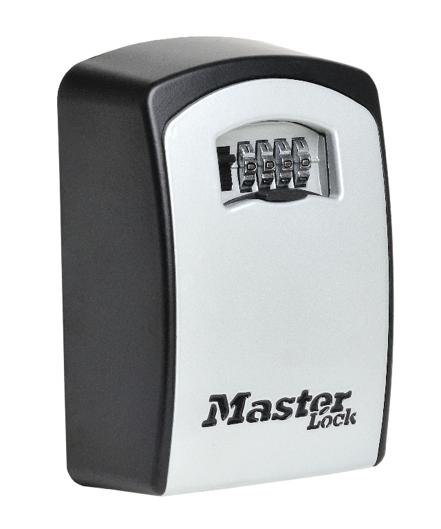 Caseta metalica pentru chei Master Lock 5403D, 105 x 51 x 146 mm, argintiu-negru
