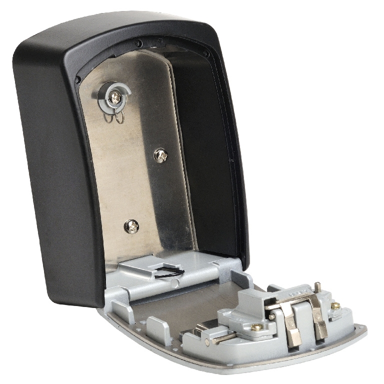 Caseta metalica pentru chei Master Lock 5403D, 105 x 51 x 146 mm, argintiu-negru
