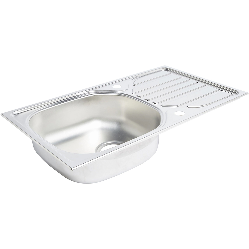 Chiuveta bucatarie COOKE & LEWIS Turing, 1 cuva, picurator reversibil, inox, finisaj anticalcar