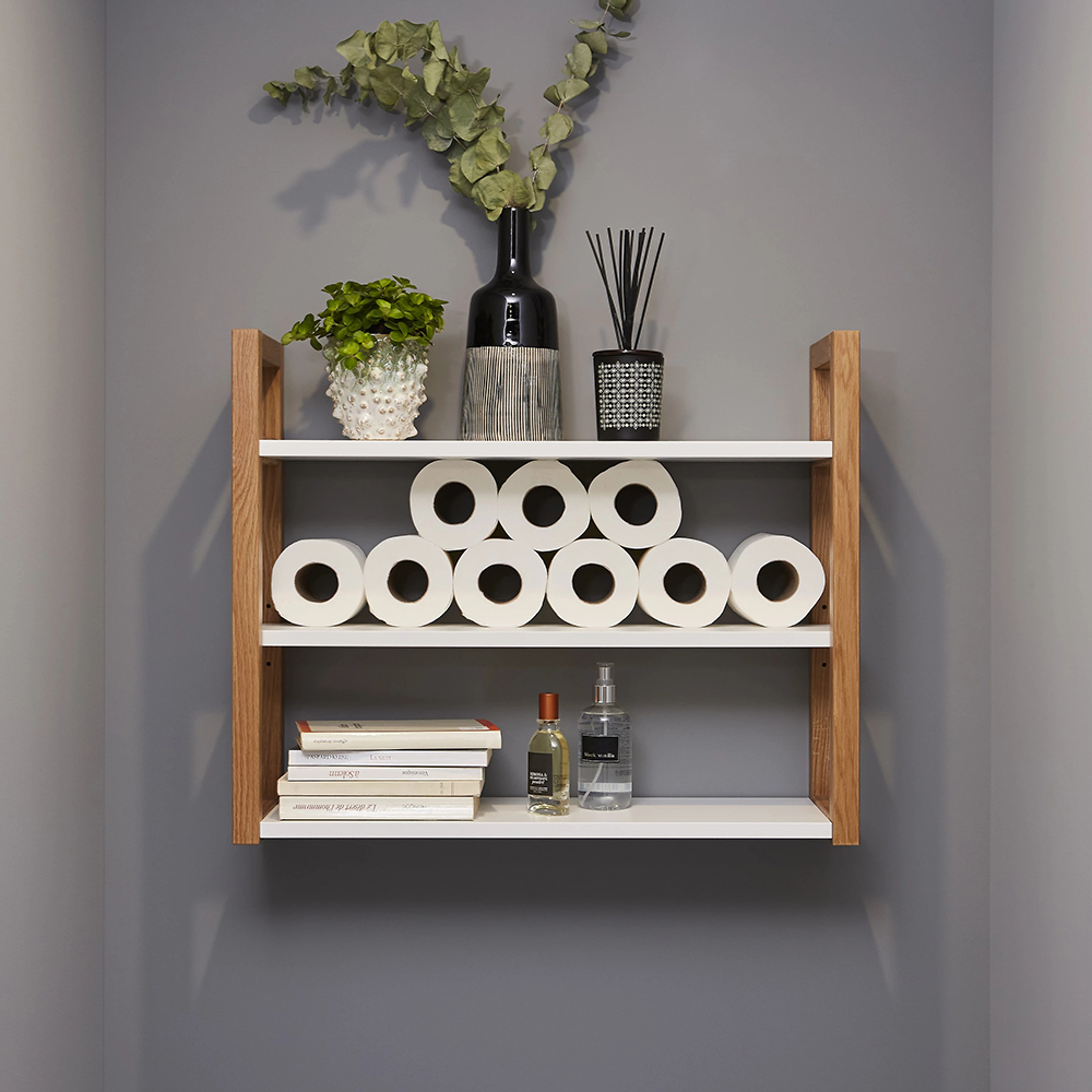 Dulap baie GOODHOME Nantua, 64.5 x 20 x 53 cm, alb