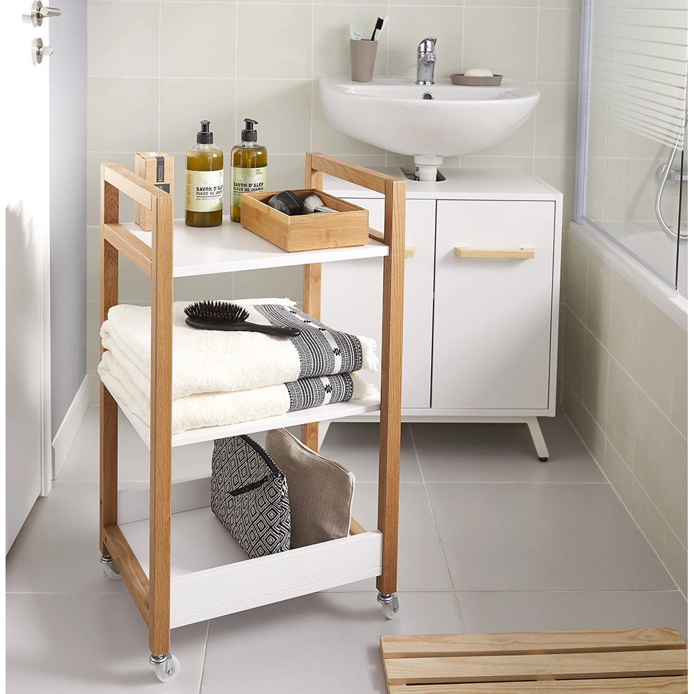 Dulap baie GOODHOME Nantua, 44.5 x 36 x 80 cm, alb