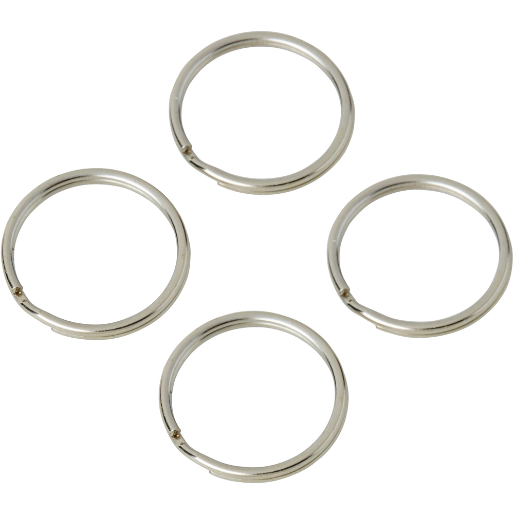Inel otel nichelat DIALL, D 22 mm, 4 bucati