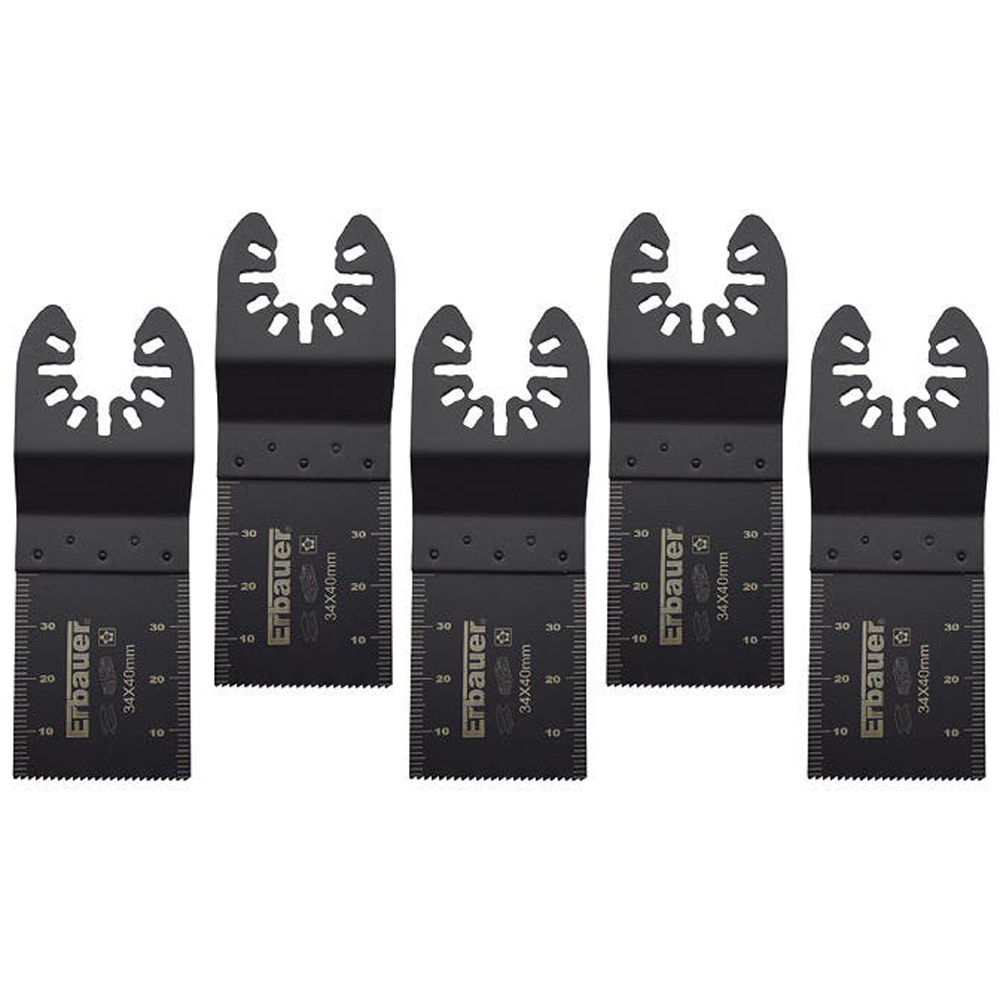 Set 5 lame taiere lemn/metal ERBAUER MLT45703, 34 mm