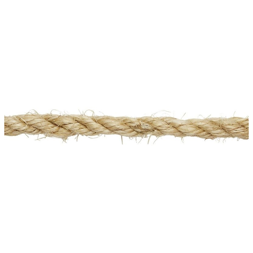 Franghie rasucita DIALL, iuta, 8 mm x 10 m, bej