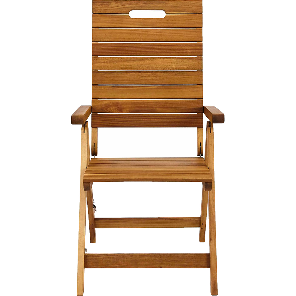 Scaun terasa GOODHOME Denia, lemn, 86 x 86 x 107 cm, maro