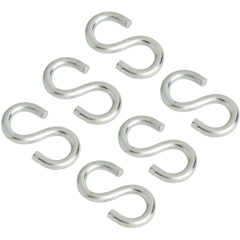 Carlig tip S DIALL, 3 x 3 cm, sarcina maxima 7 kg, otel, gri, 6 buc