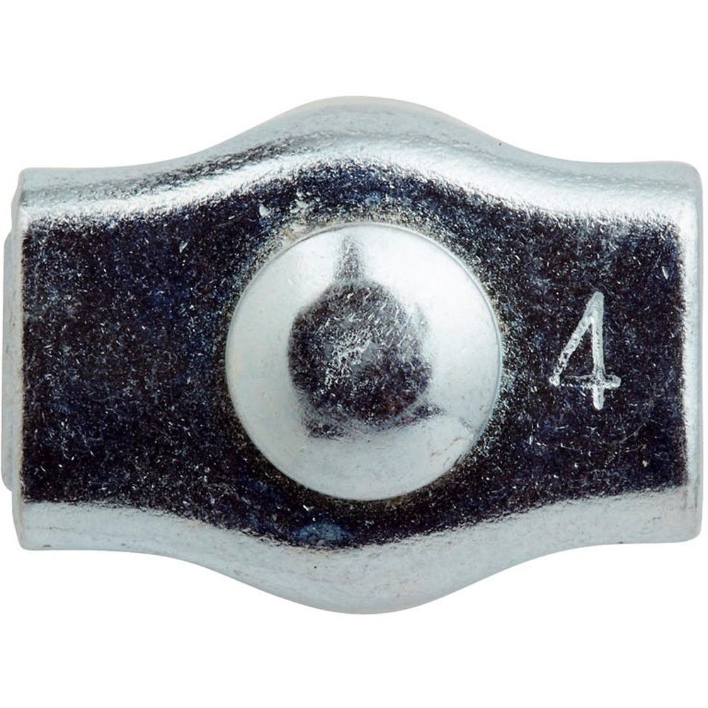 Clema simpla cabluri DIALL, metal, 2mm, argintiu, 2 buc