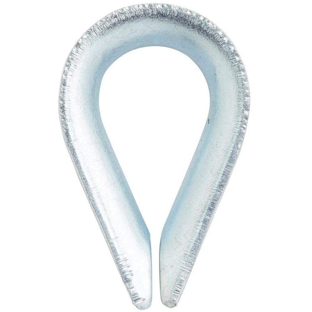 Bride ovale cabluri DIALL, metal, 6mm, argintiu 2buc