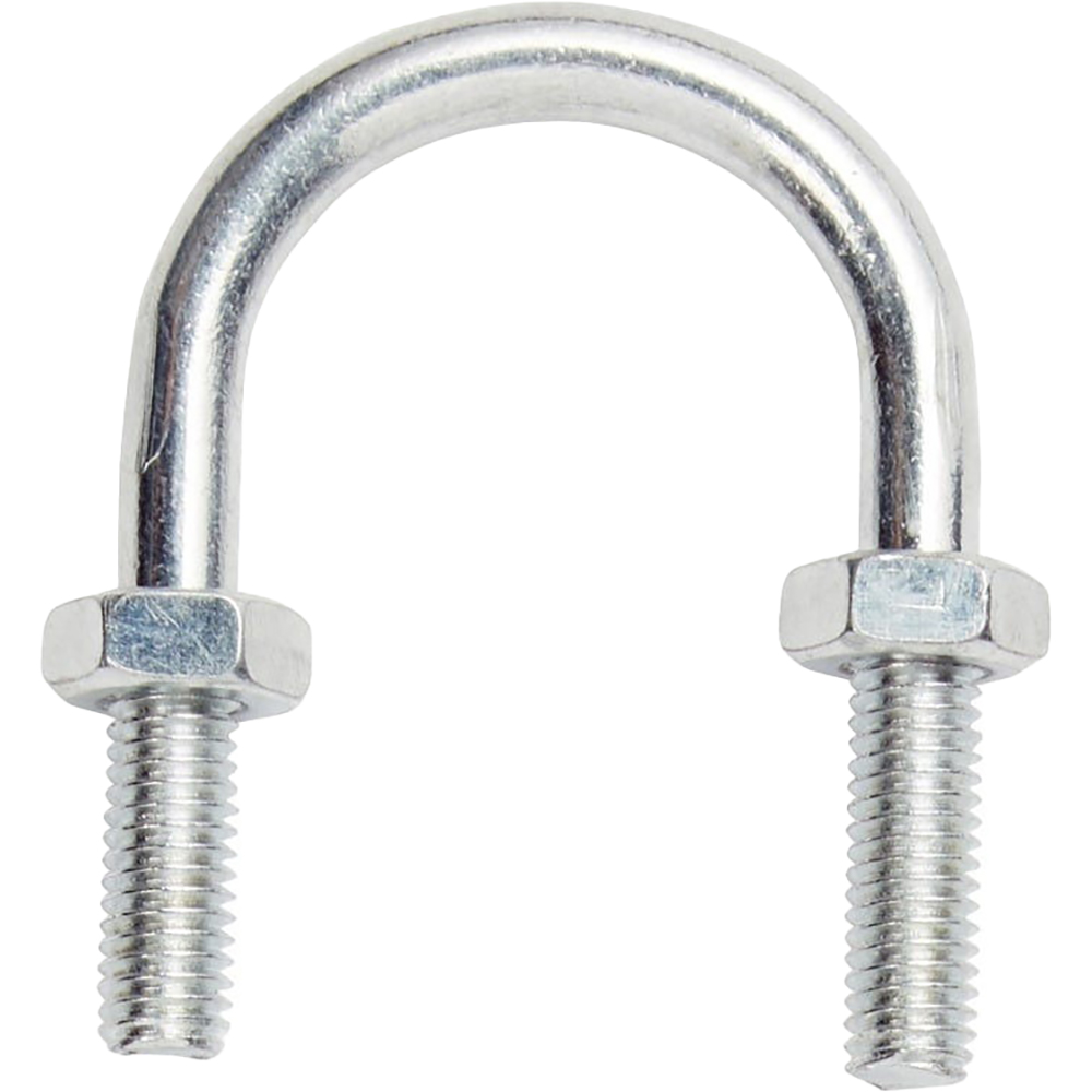 Surub U 8 mm DIALL, 27 x 48 x 28 mm, otel zincat, argintiu, 2 buc