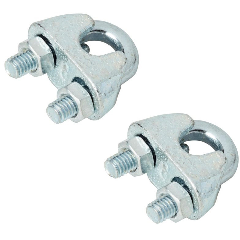 Bride cabluri DIALL, metal, 6mm, argintiu 2buc