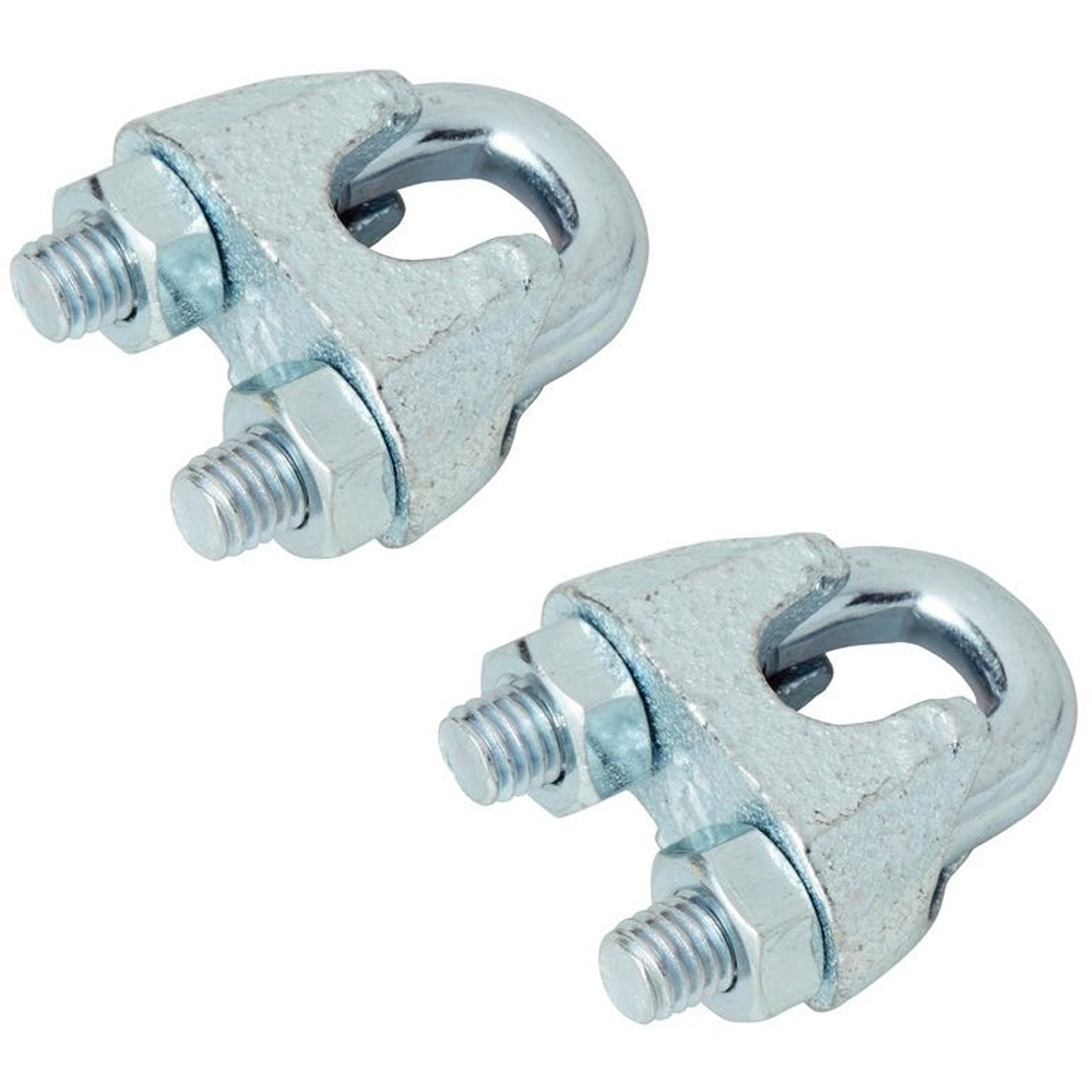 Bride cabluri DIALL, metal, 8mm, argintiu 2buc