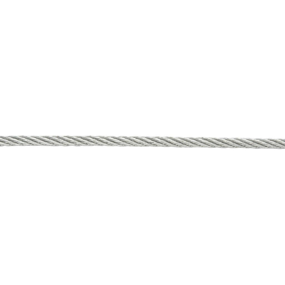 Cablu otel galvanizat DIALL, 1.5mm x 10m, 6x7, argintiu
