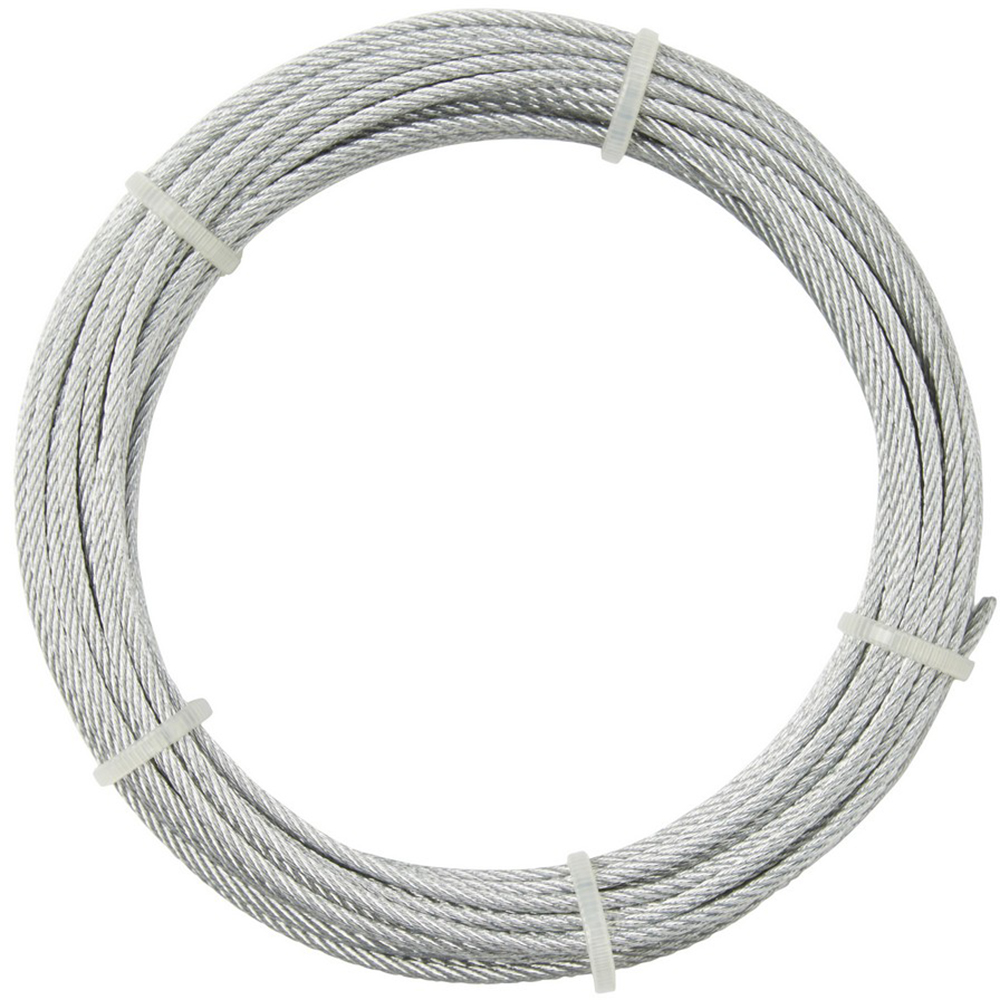 Cablu otel galvanizat DIALL, 4mm x 10m, 6x7, argintiu