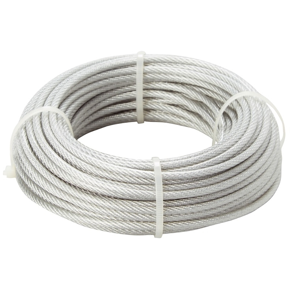 Cablu otel galvanizat DIALL, 2.5mm x 20m, 7x7, invelis PVC, argintiu