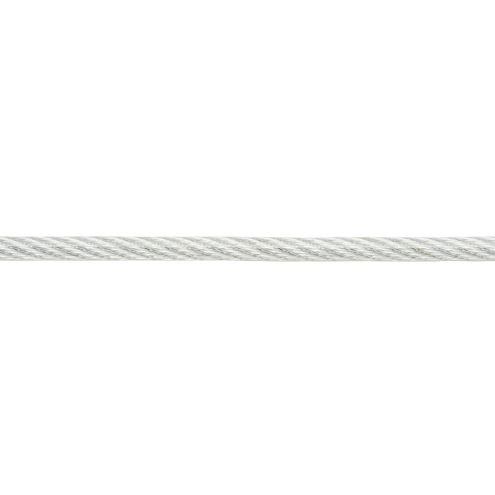 Cablu otel galvanizat DIALL, 2.5mm x 20m, 7x7, invelis PVC, argintiu
