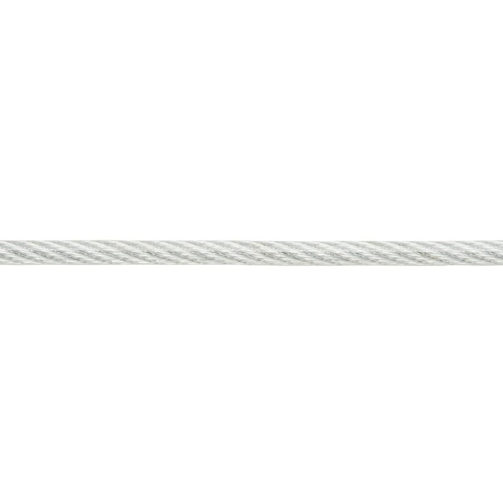 Cablu otel galvanizat DIALL, 5mm x 10m, 7x7, invelis PVC, argintiu