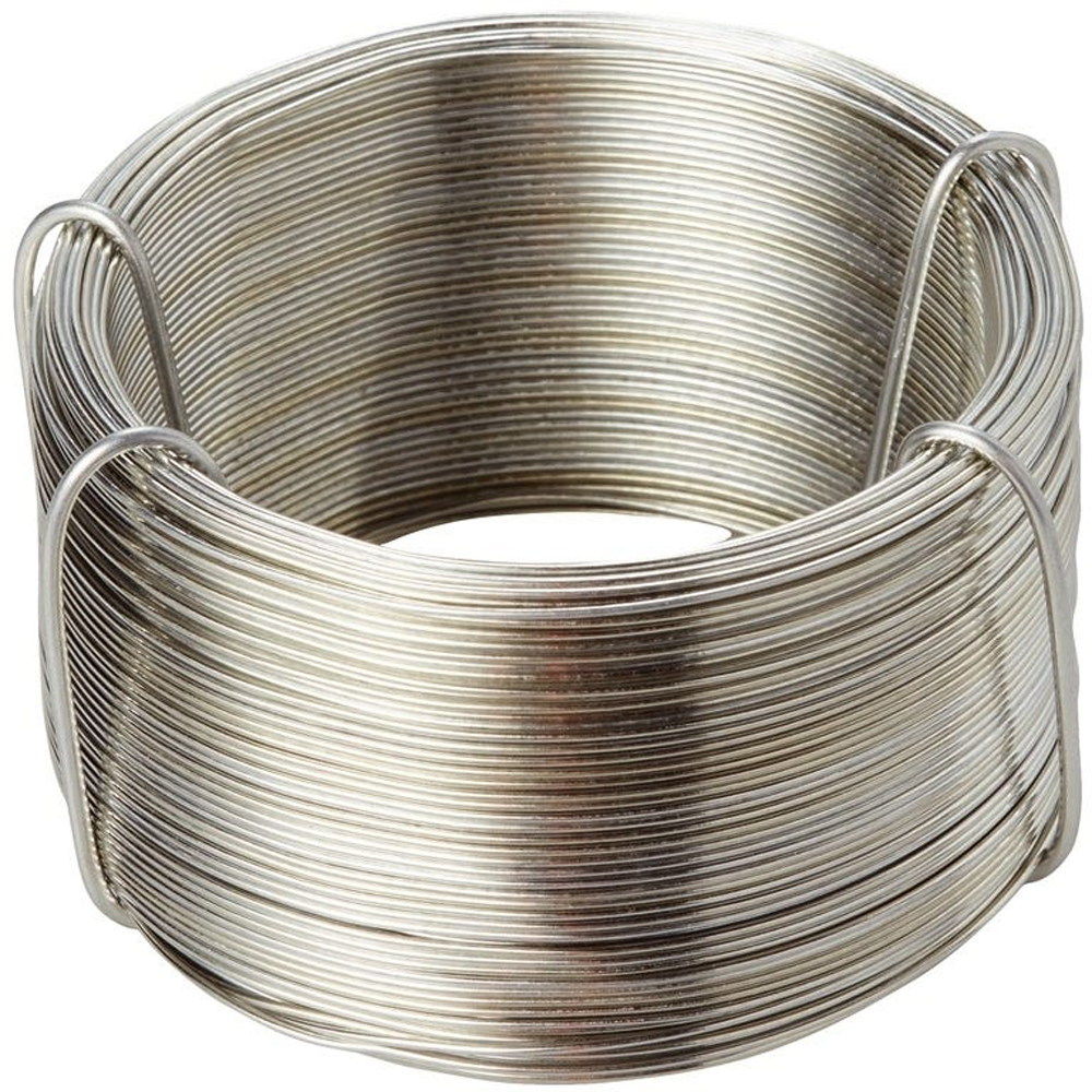Sarma otel zincat DIALL, 0.9mm x 50m, argintiu