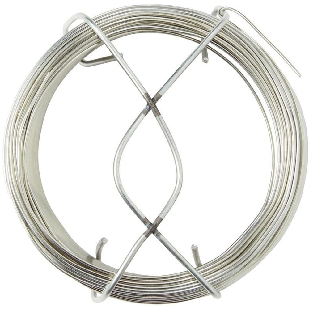 Sarma otel zincat DIALL, 0.9mm x 50m, argintiu