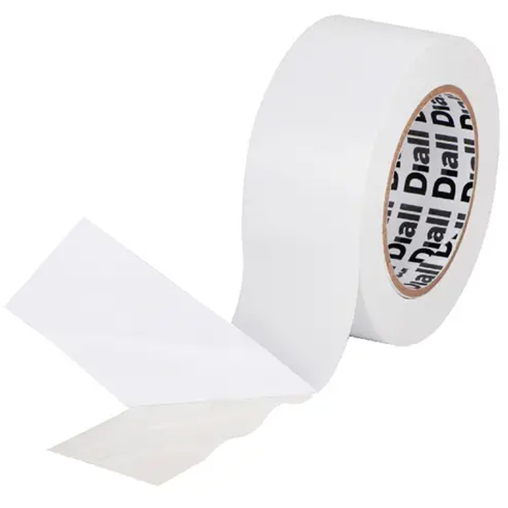 Banda auto-adeziva DIALL 100581058, 50 mm x 25 m, alb