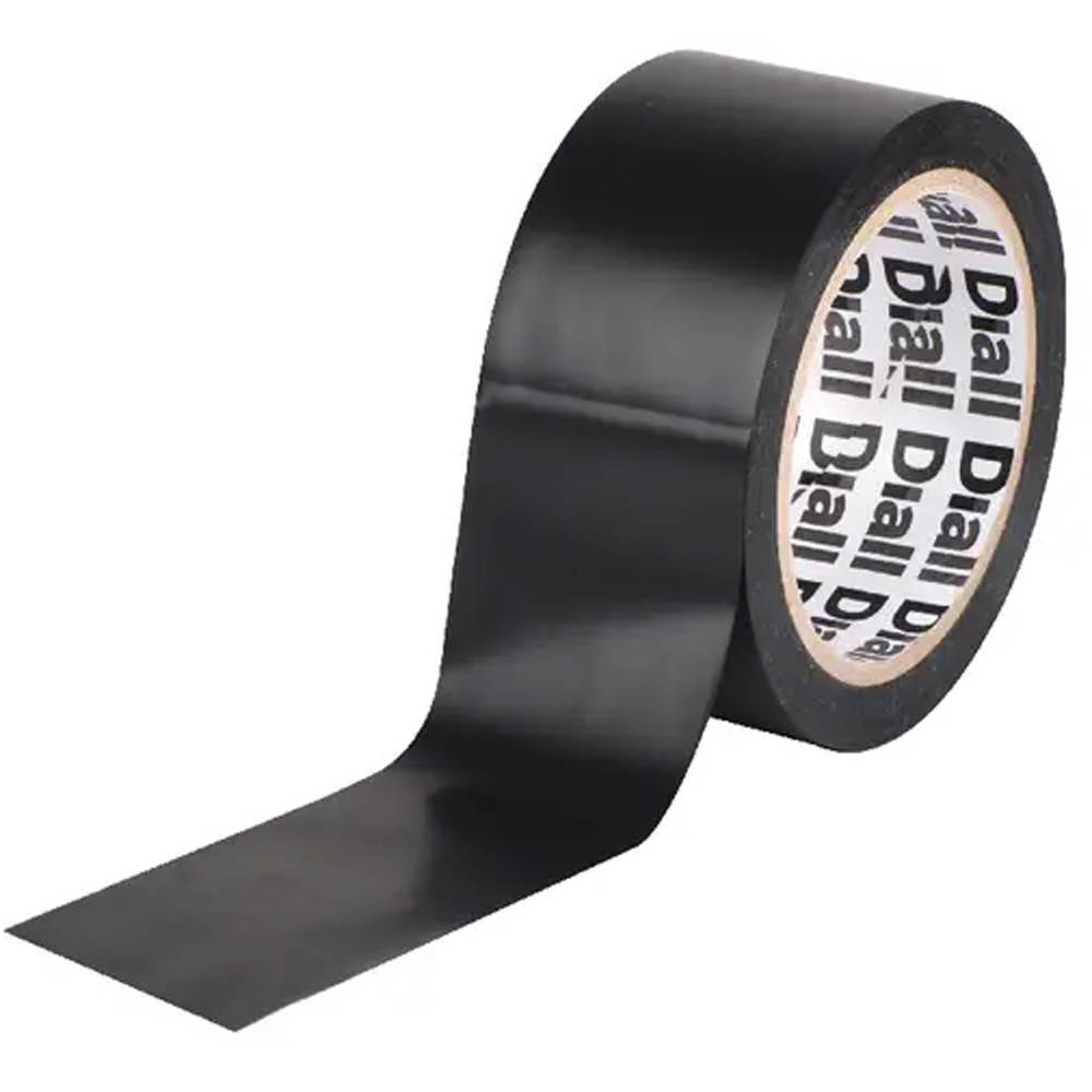 Banda reparatii DIALL 100581069, 50 mm x 25 m, negru