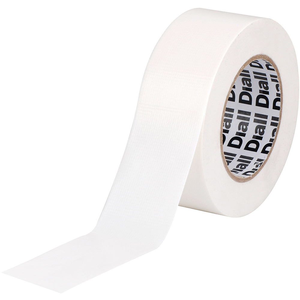 Banda adeziva pentru reparatii DIALL, 50 mm x 50 m, alb
