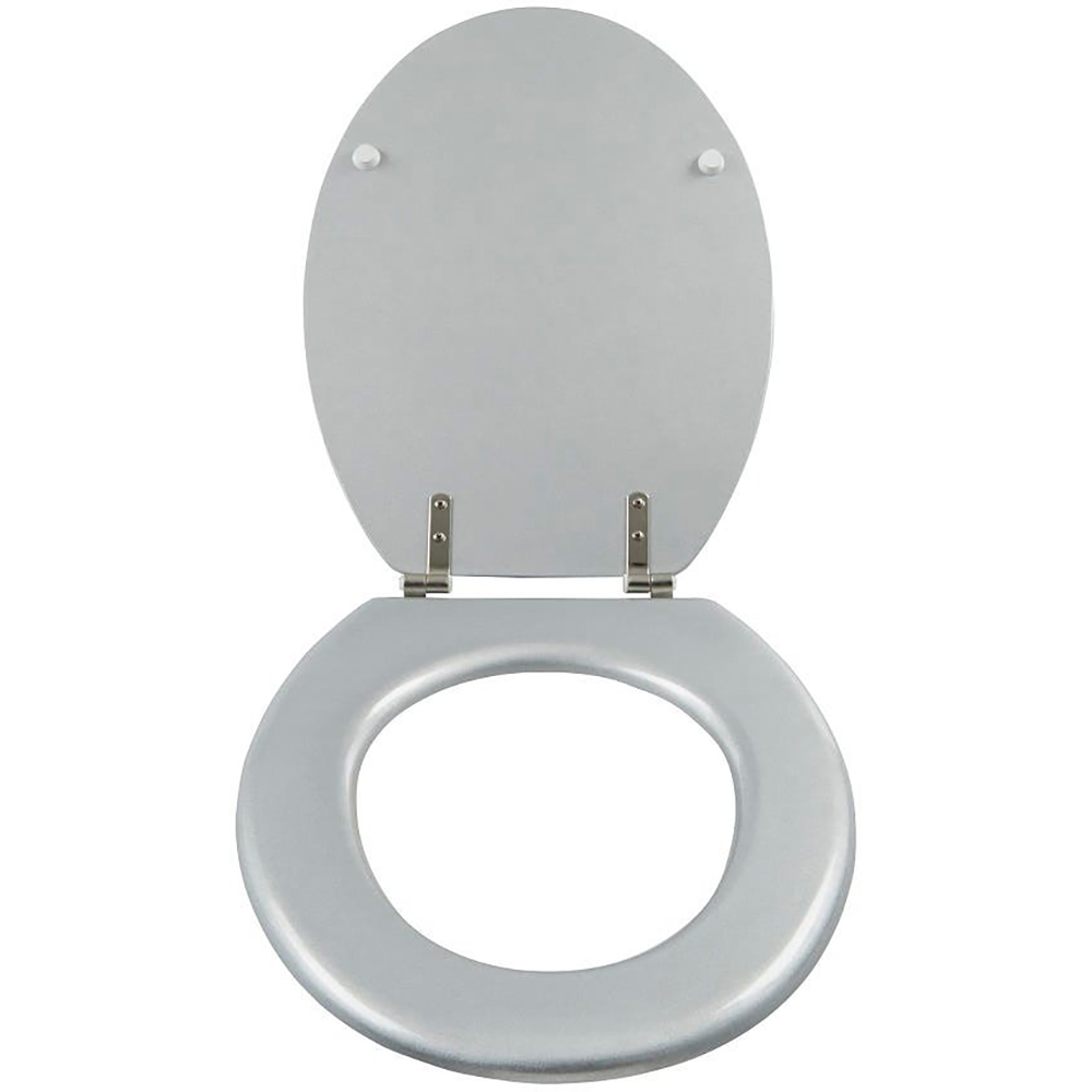 Capac WC GOODHOME Cooke & Lewis, termoplastic, argintiu