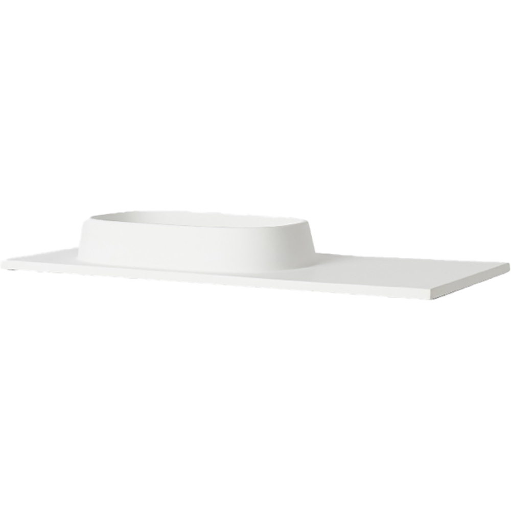 Lavoar baie GOODHOME, rasina, 100 x 45 cm, alb