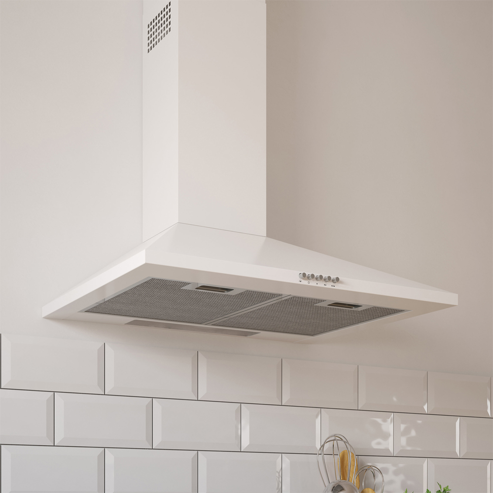 Hota decorativa CHW60, 1 motor, 380 m3/h, 60 cm, alb
