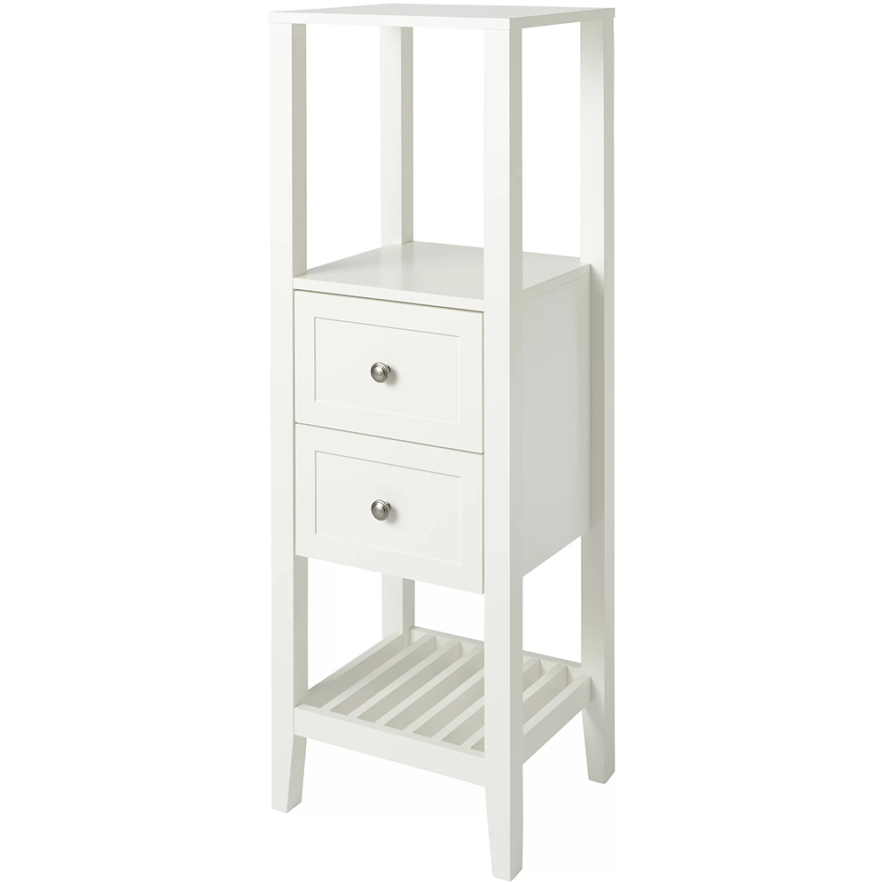 Coloana baie GOODHOME Perma, 40.2 x 36.1 x 120 cm, alb