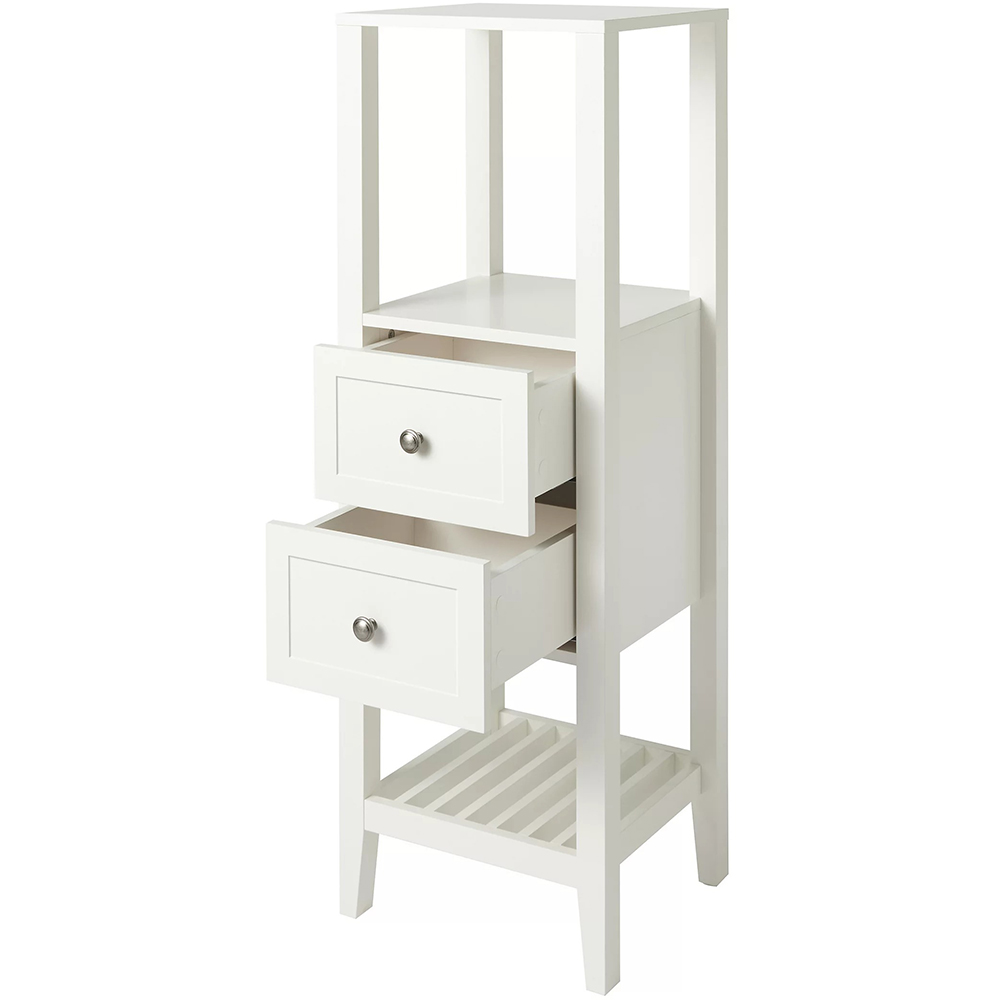 Coloana baie GOODHOME Perma, 40.2 x 36.1 x 120 cm, alb