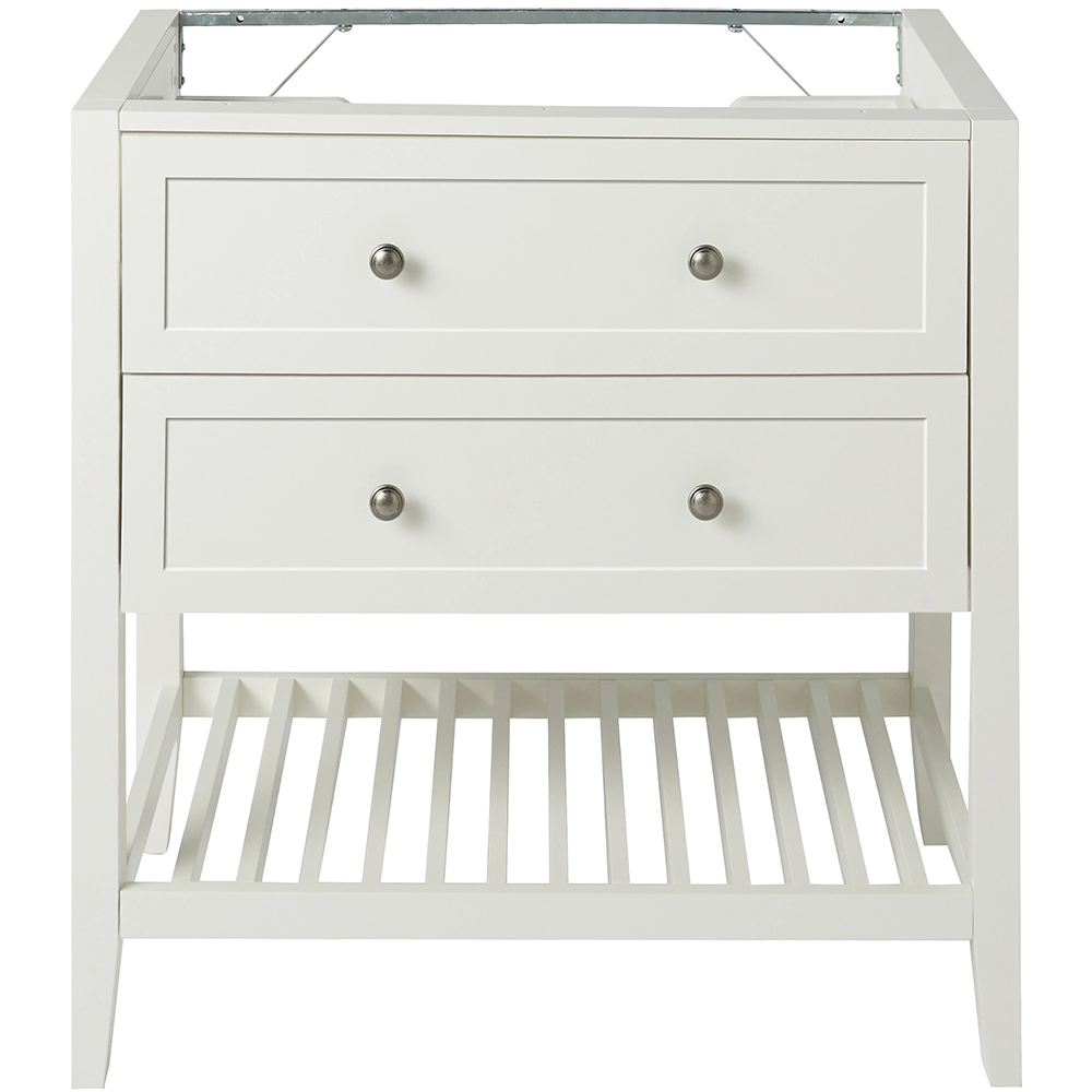 Baza lavoar GOODHOME Perma, 2 sertare, 80 x 45 x 80.6 cm, alb