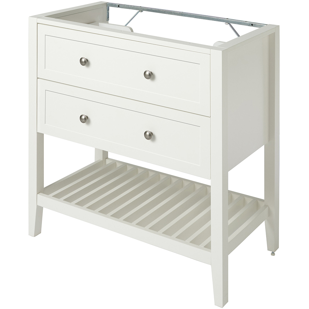 Baza lavoar GOODHOME Perma, 2 sertare, 80 x 45 x 80.6 cm, alb