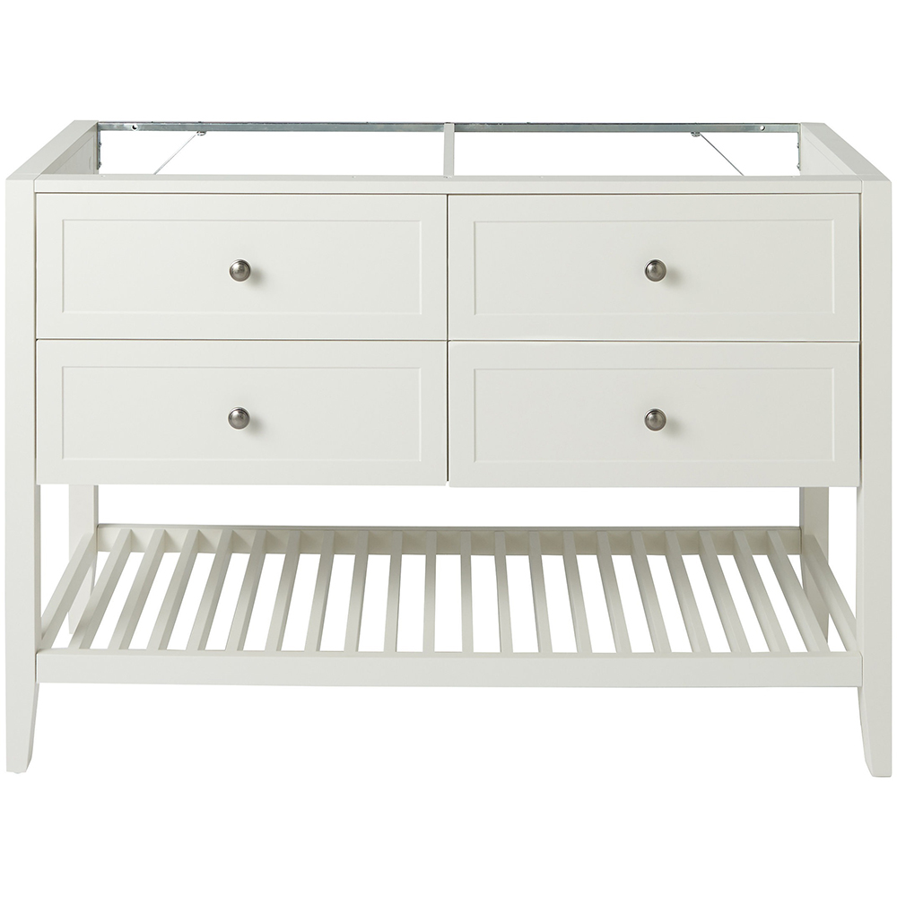 Baza lavoar GOODHOME Perma, 4 sertare, 120 x 45 x 80.6 cm, alb