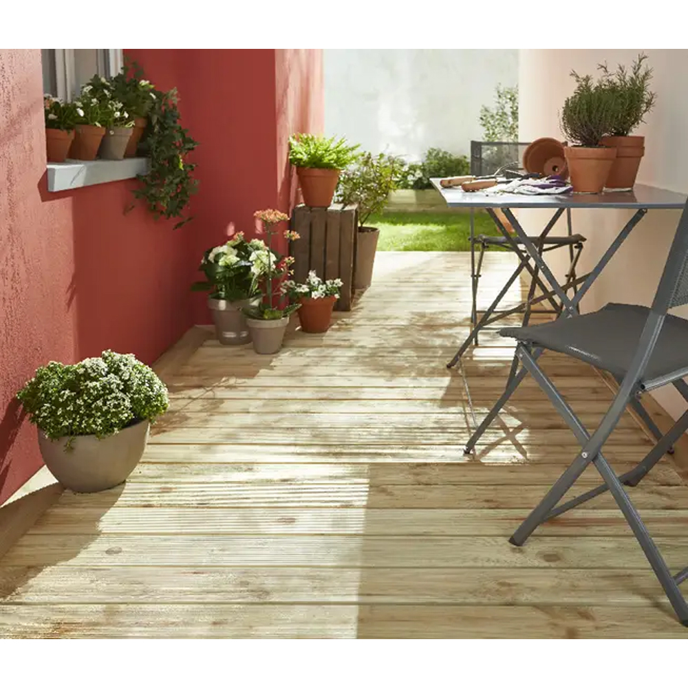 Scandura pentru terasa Klikstrom Madeira, 2400 x 12 x 2.4 cm, molid, maro